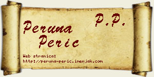 Peruna Perić vizit kartica